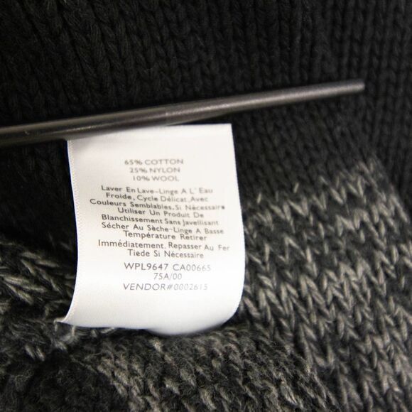 NWOT Eddie Bauer Turtleneck‎ Striped cotton blend Sweater, Black, XL - Picture 8 of 10